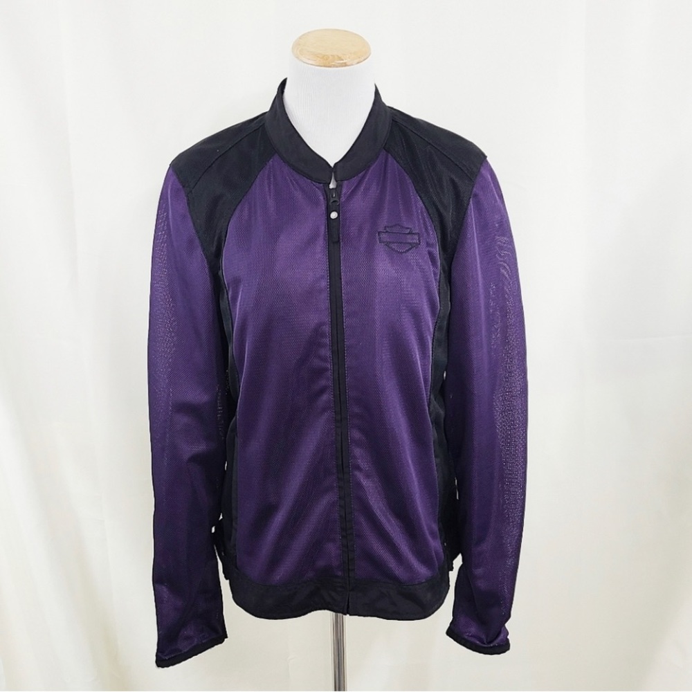 Harley-Davidson lightweight Mesh Air Flow Jacket purple black